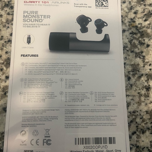 Brand New Sealed In Box Wireless Headphones - Picture 2 of 2